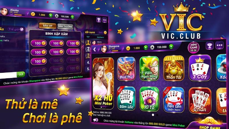 Điểm nổi bật được đánh giá cao tại cổng game VicClub